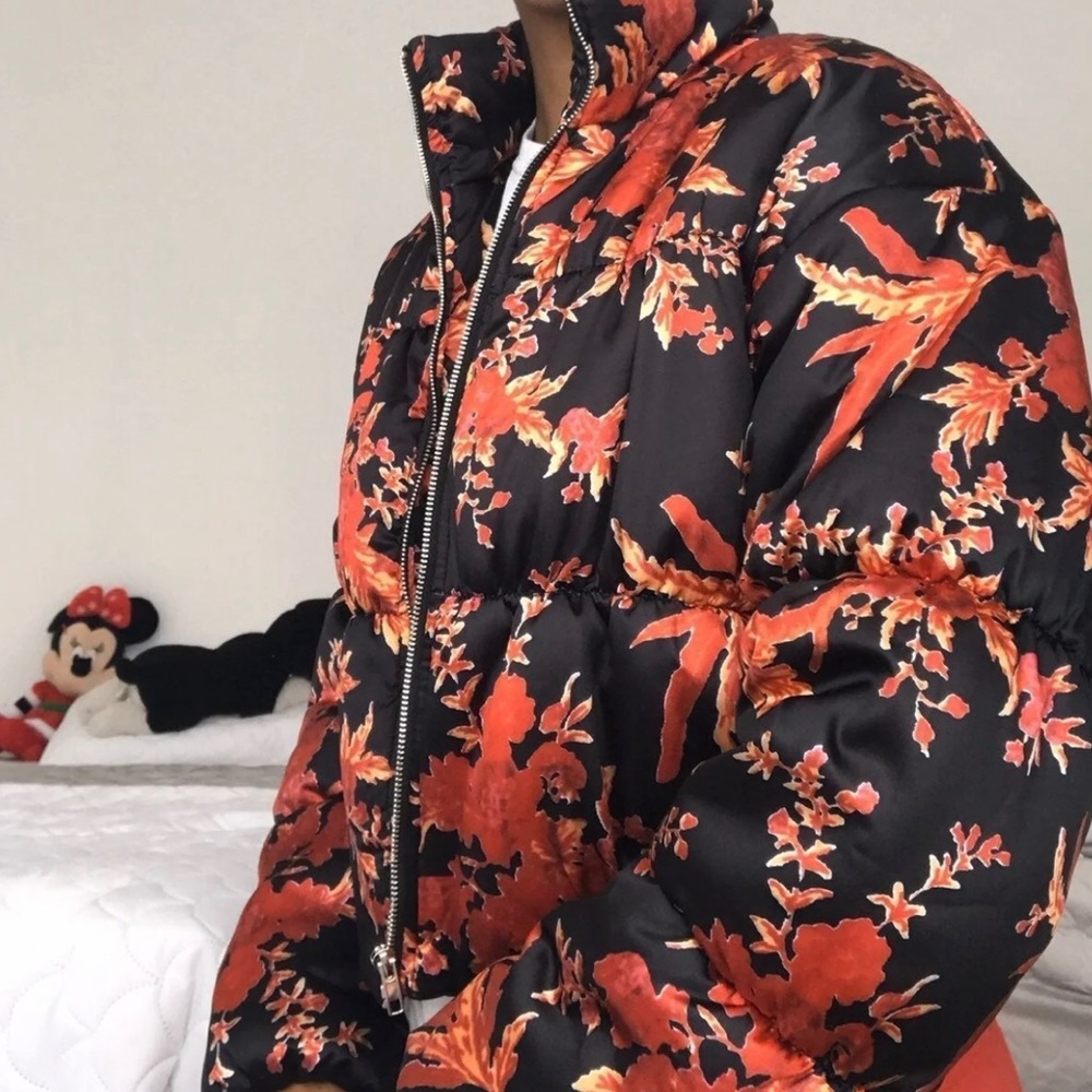 Chinese oriental floral coat.